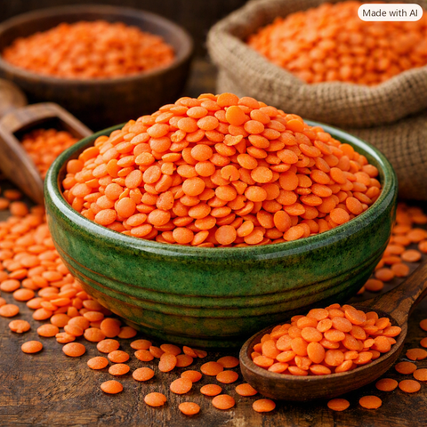 Gluten Free Ingredients Red Lentils Organic
